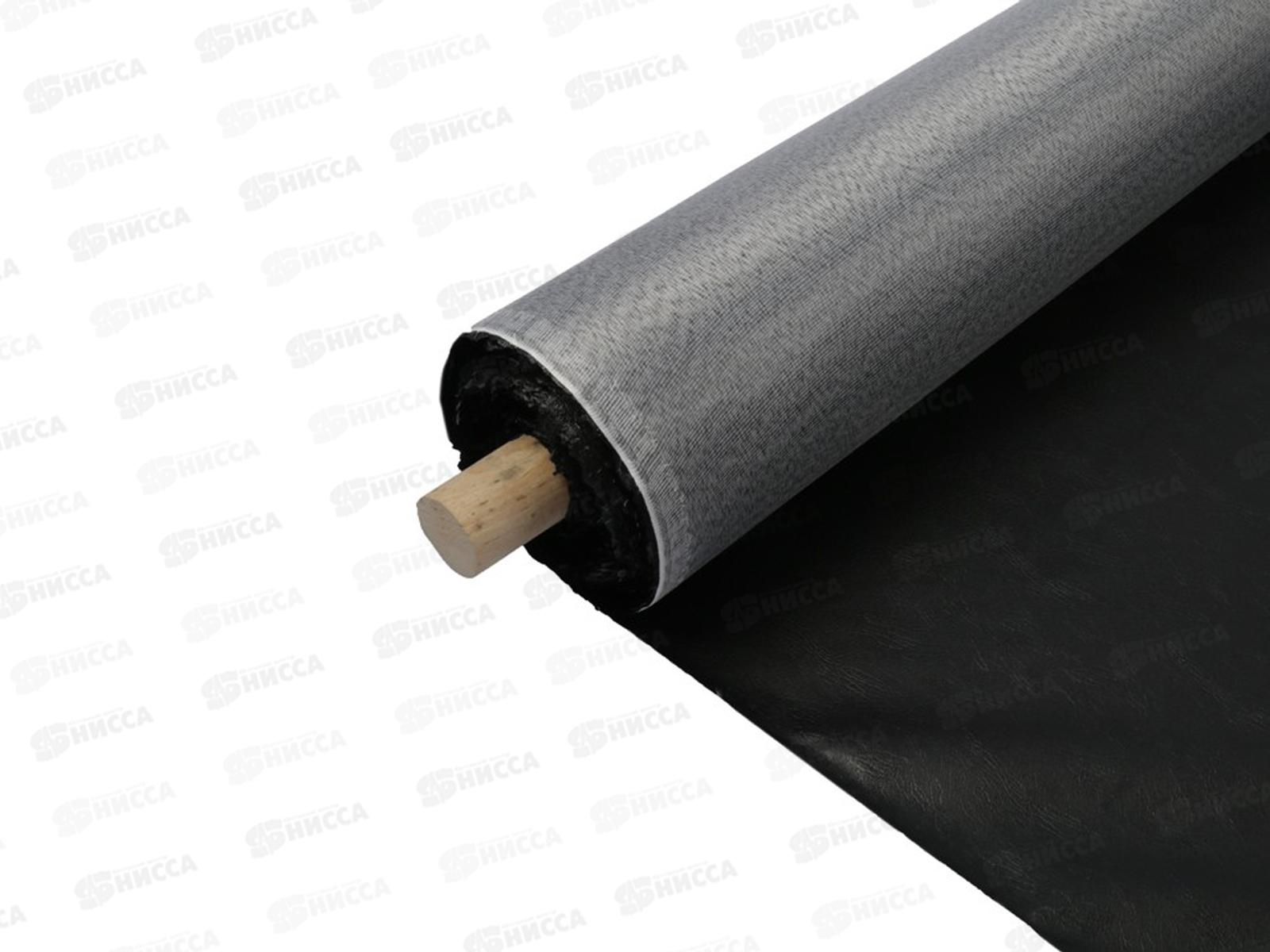 Винилискожа рулон черный 1сорт,ширина104см+-2см, 42м2 99/523