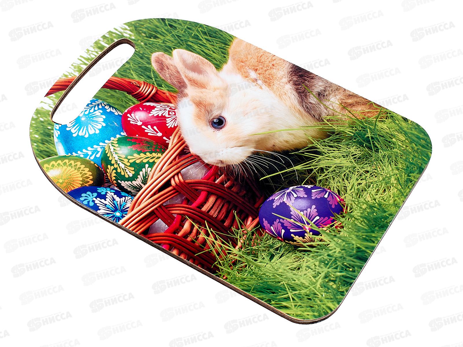 Доска разделочная  дерево &quotПасха-Кролик&quot К-45 *22