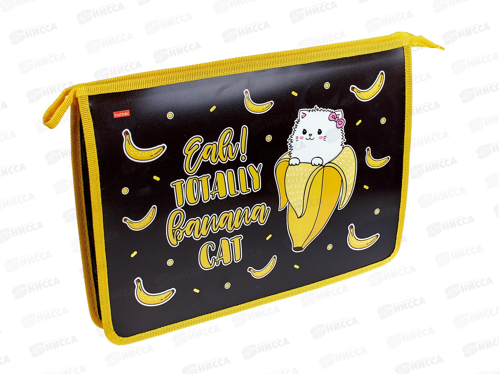 Папка для тетрадей Hatber А4 Banana-cat 22030