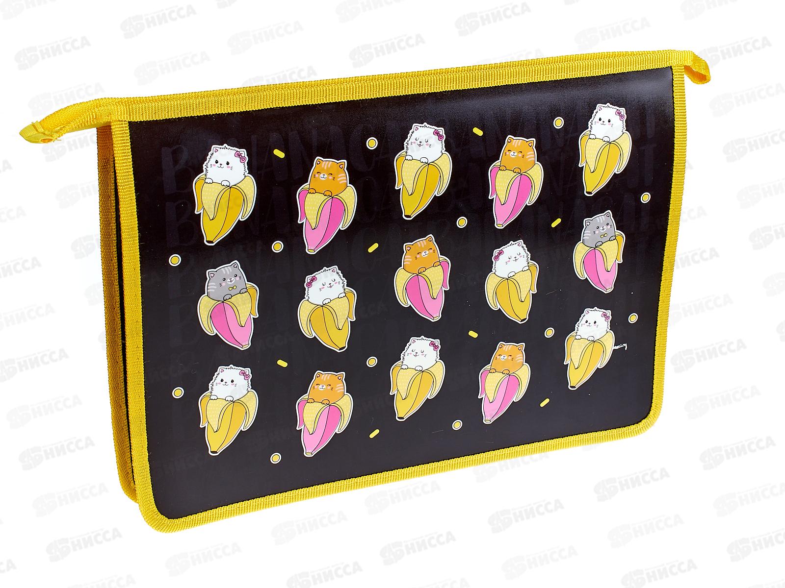 Папка для тетрадей Hatber А4 Banana-cat 22030