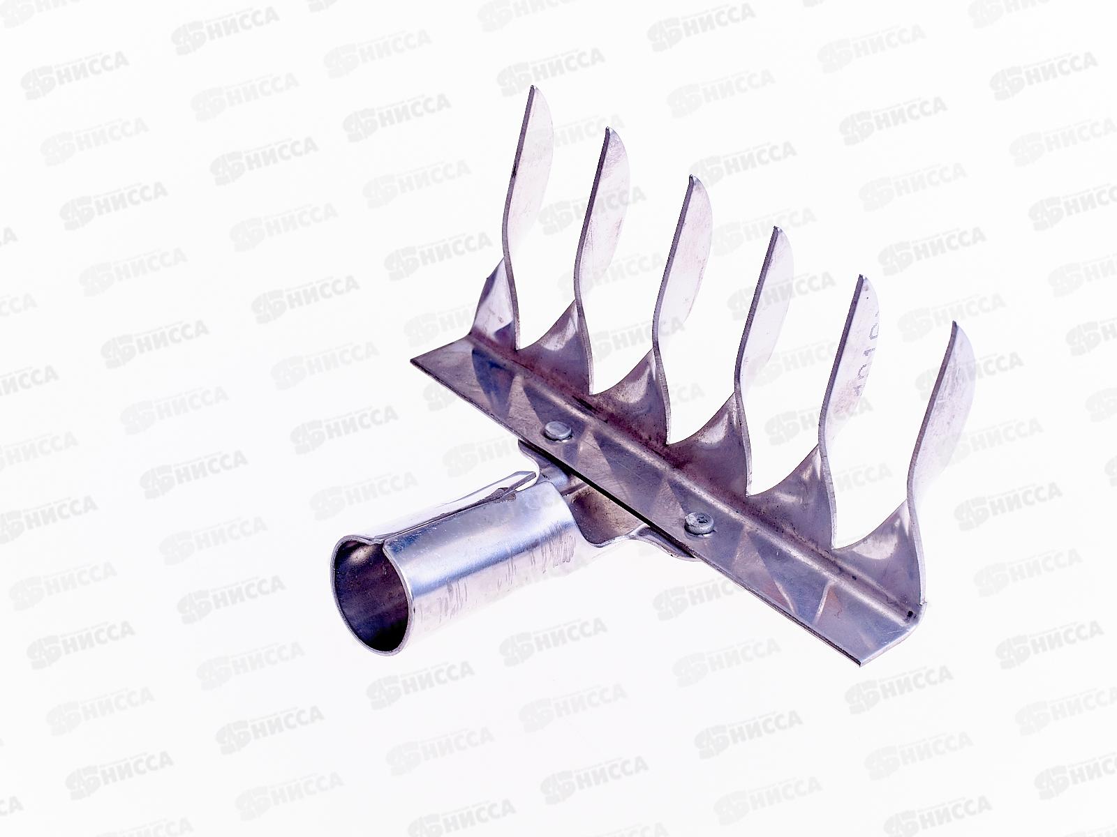 Грабли витые 6-и зубые нержавейка, без черенка