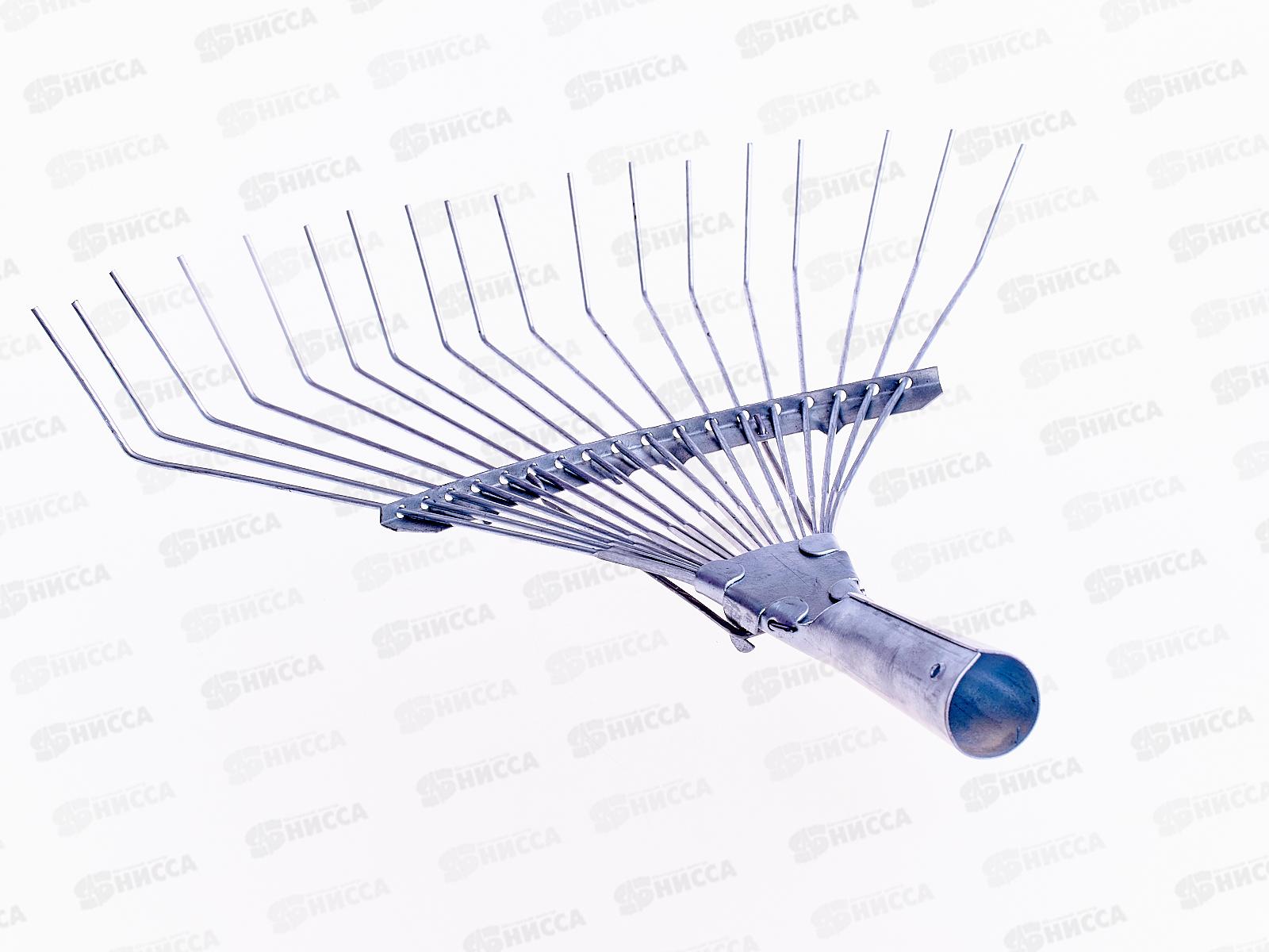 Грабли веерные проволочные оцинкованные 18зуб., с662