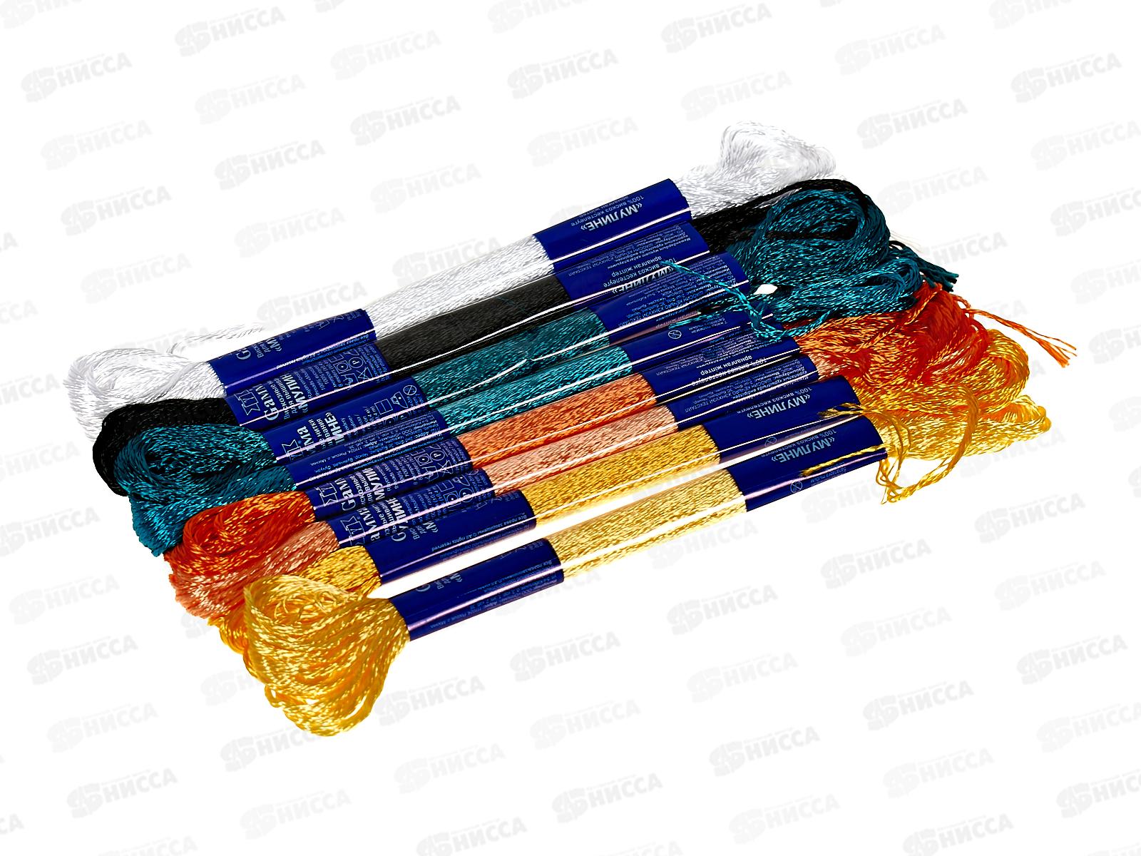 Нитки мулине &quotGamma&quot VM-08 100% вискоза 8х8м №05 Расписная шкатулка