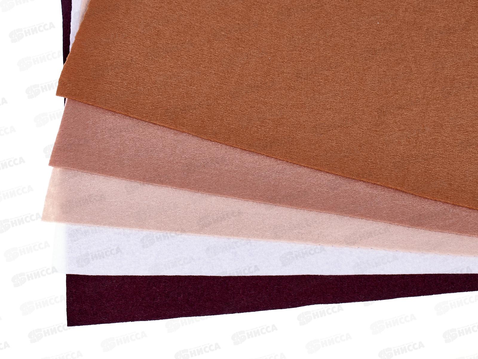 Фетр &quotGamma&quot Premium 27х30+-2см 5шт Бурый мишка FKR10-27/30