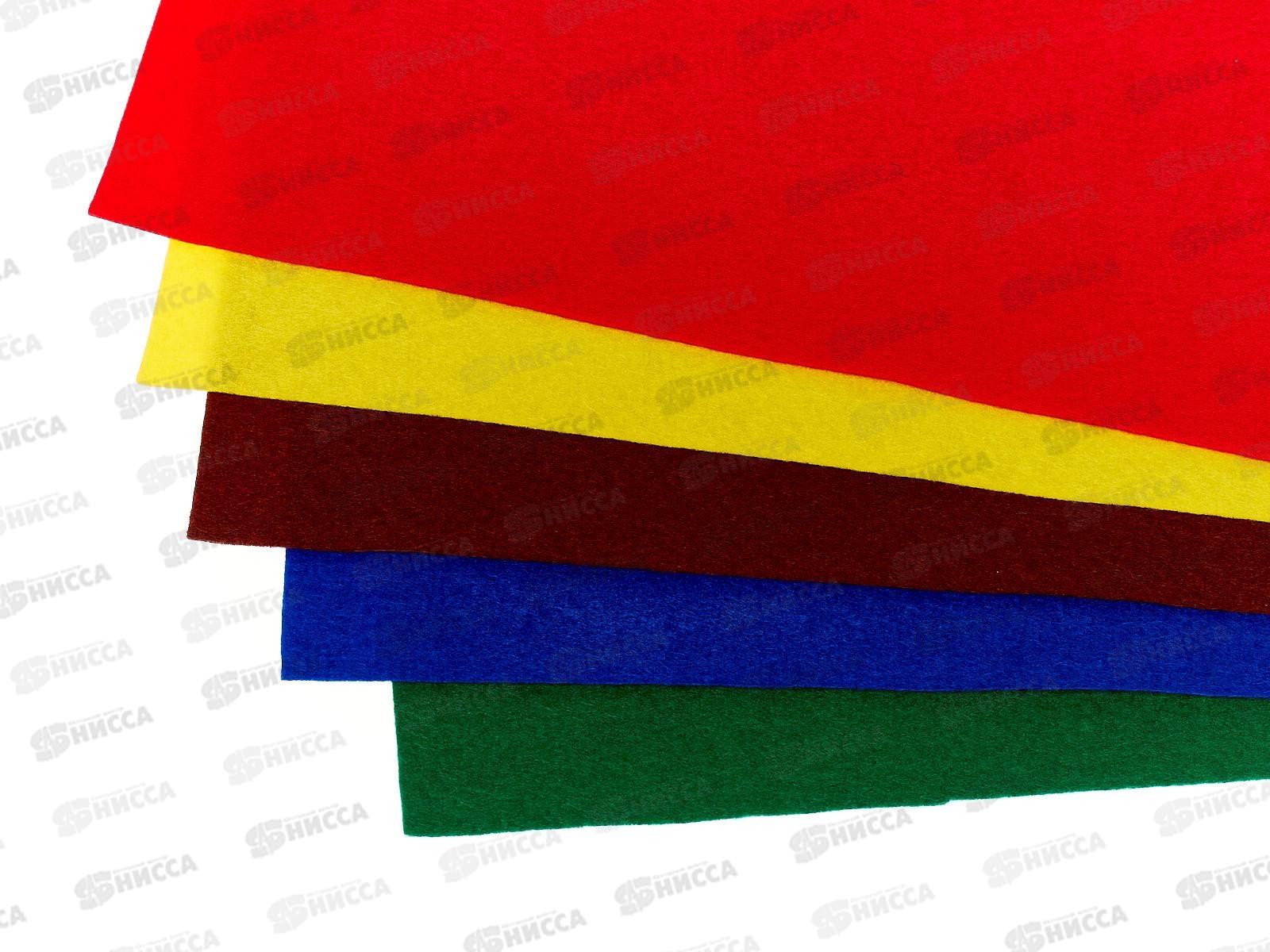 Фетр &quotGamma&quot Premium 27х30+-2см 5шт ассорти №3 FKR10-27/30