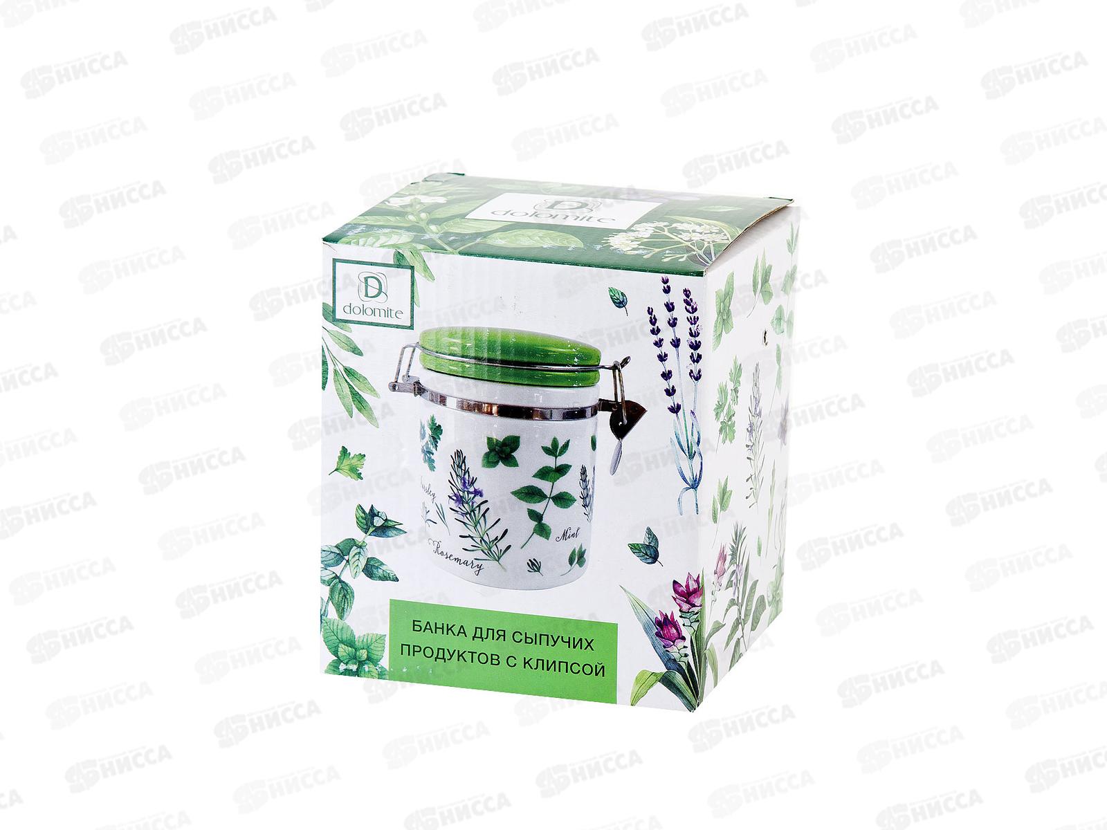 Банка для сыпучих продуктов Душисты травы 14*10*15 v=630мл (клипс) L2520944 *24