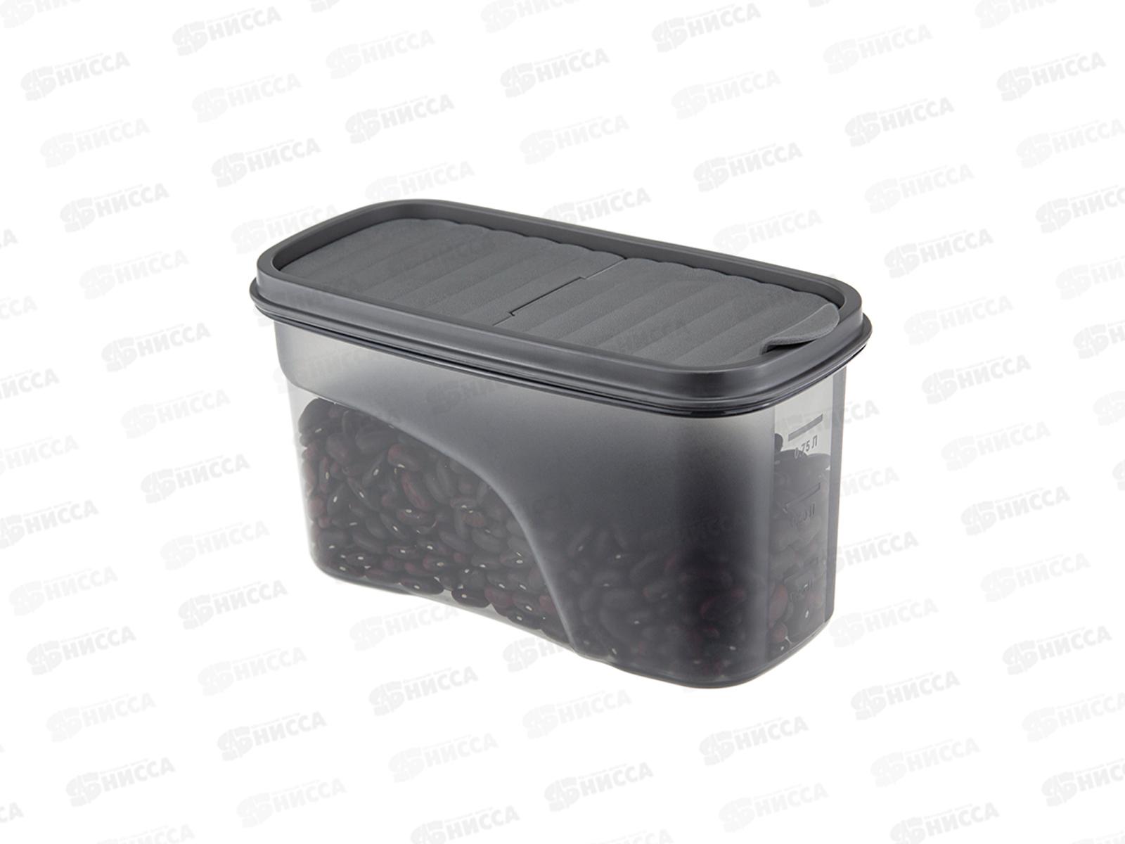 Емкость для продуктов  &quotБЕСТ&quot 1л Графитовый М1254 *12