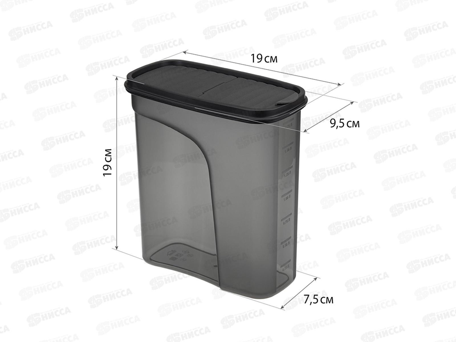 Емкость для продуктов  &quotБЕСТ&quot 2л Графитовый М1256 *16