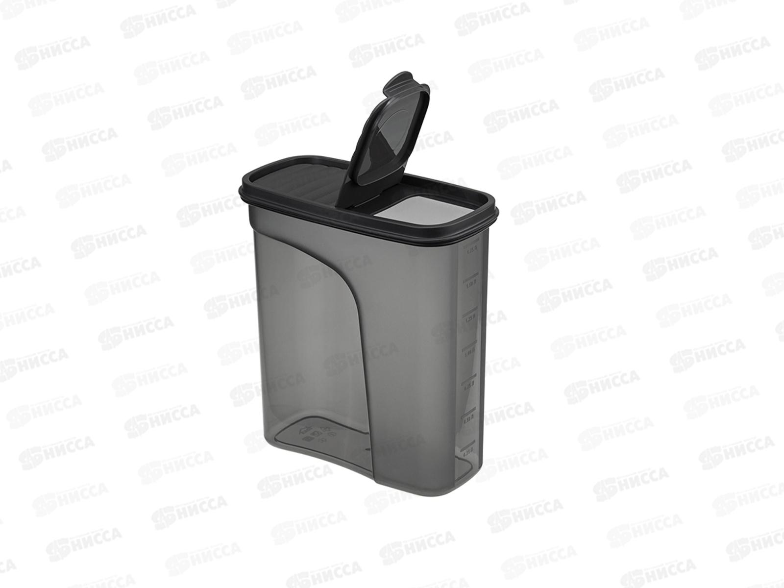 Емкость для продуктов  &quotБЕСТ&quot 2л Графитовый М1256 *16