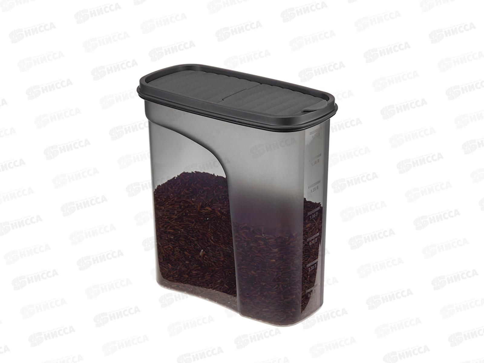 Емкость для продуктов  &quotБЕСТ&quot 2л Графитовый М1256 *16