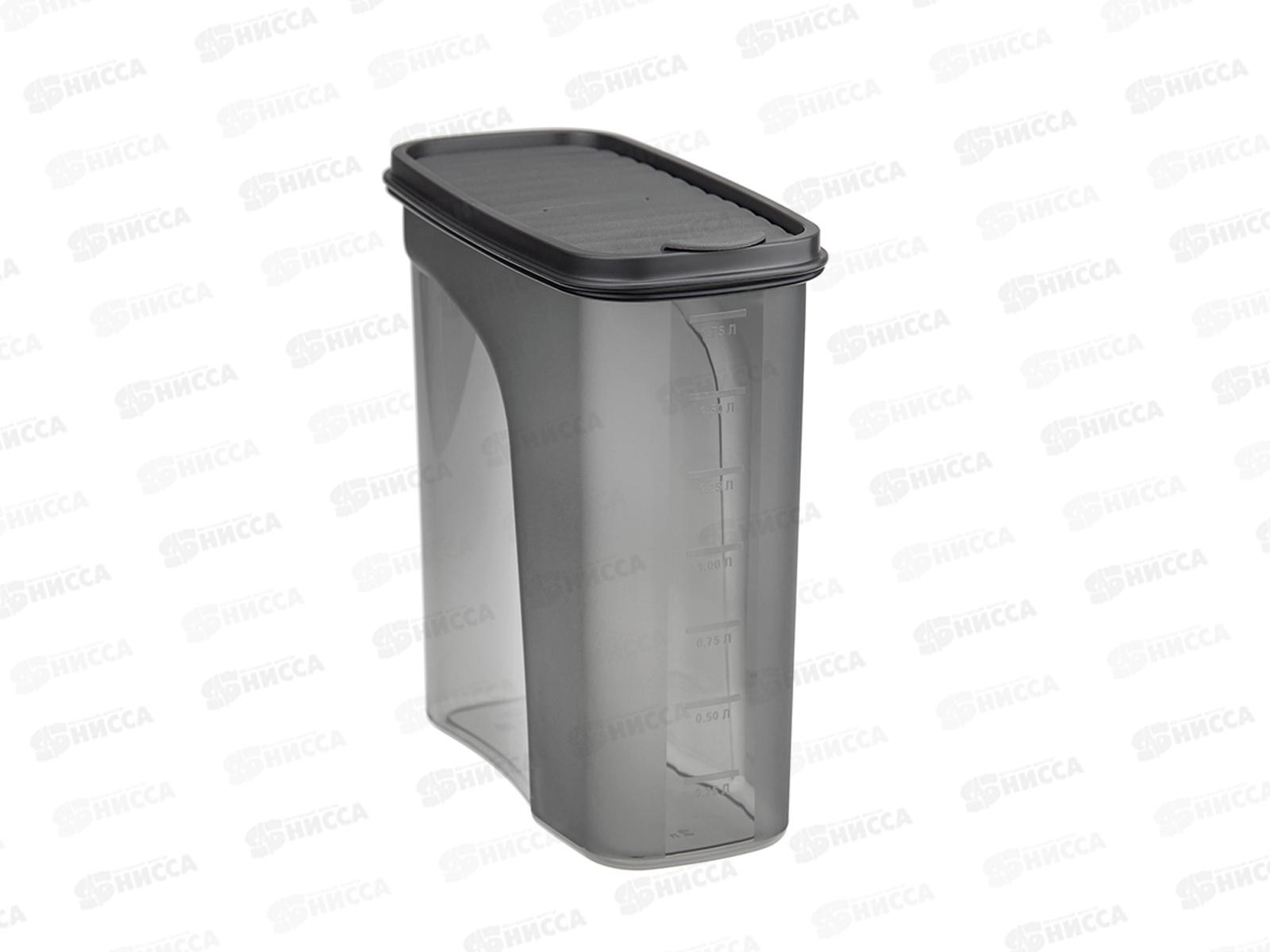 Емкость для продуктов  &quotБЕСТ&quot 2л Графитовый М1256 *16