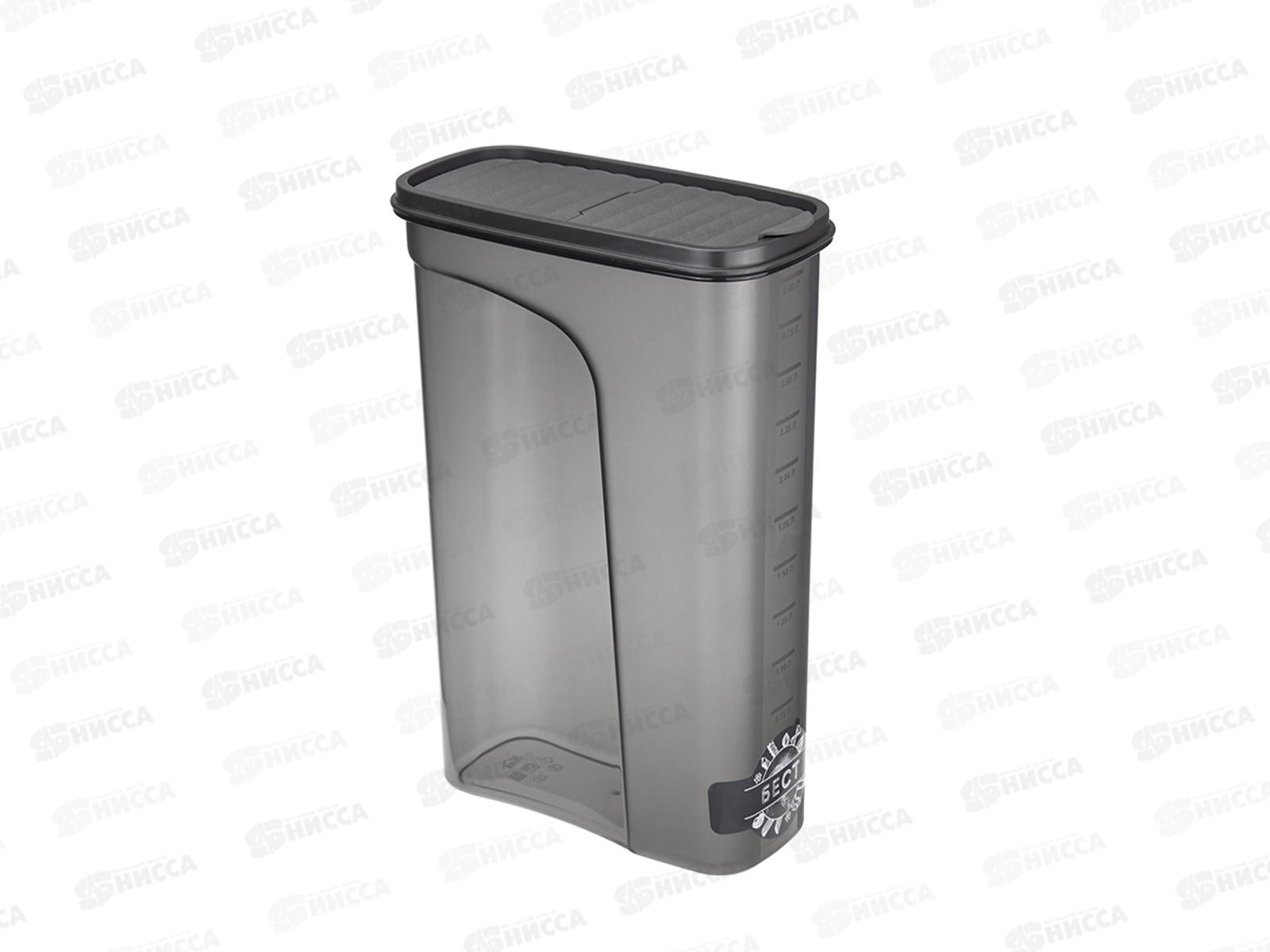 Емкость для продуктов &quotБЕСТ&quot 3л Графитовый М1257 *12