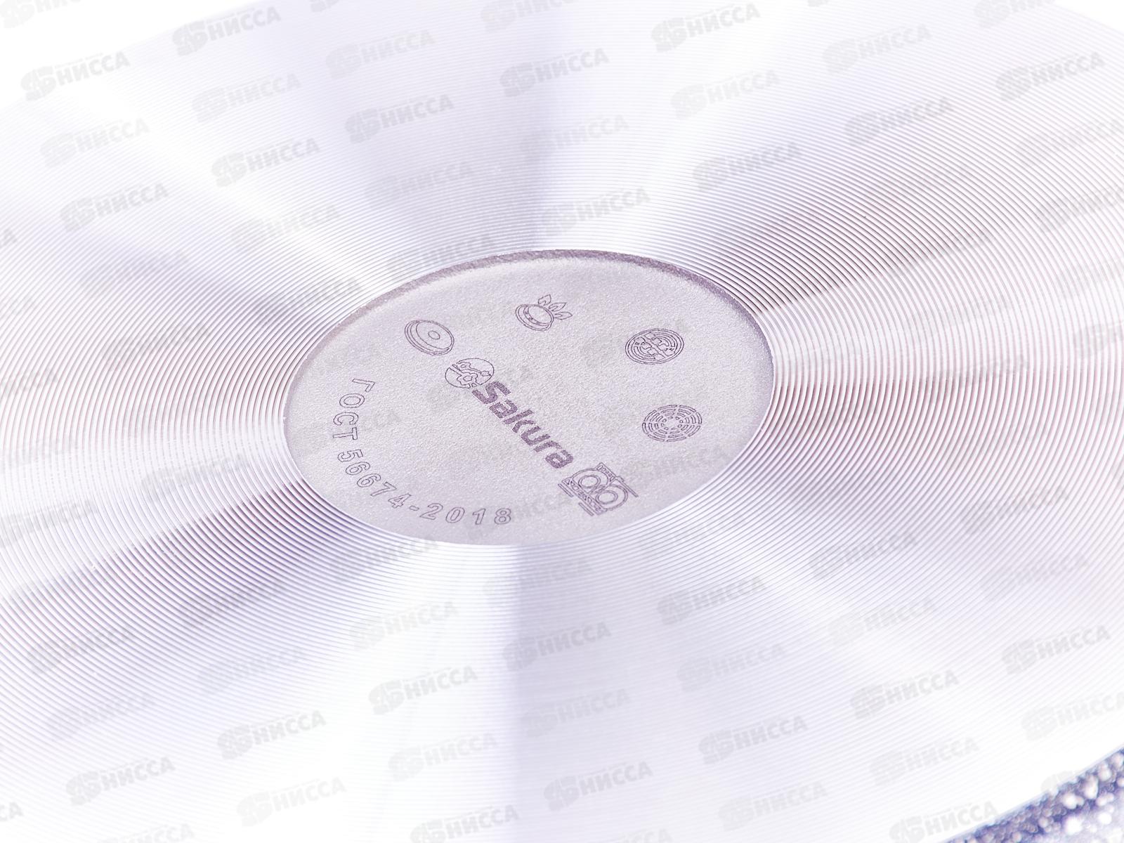 Сковорода блинная SA-FB-01-22 Мрамор 22см литая черная