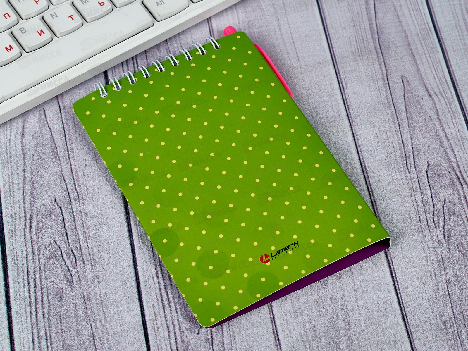 Блокнот с ручкой Lamark Sweet Blackberry 105*150мм,гребень,0115*40