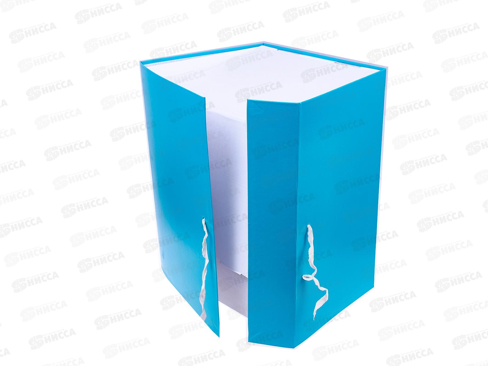 Папка архивная 20см Lamark складная бумвинил,бирюзовая, 0120 *25