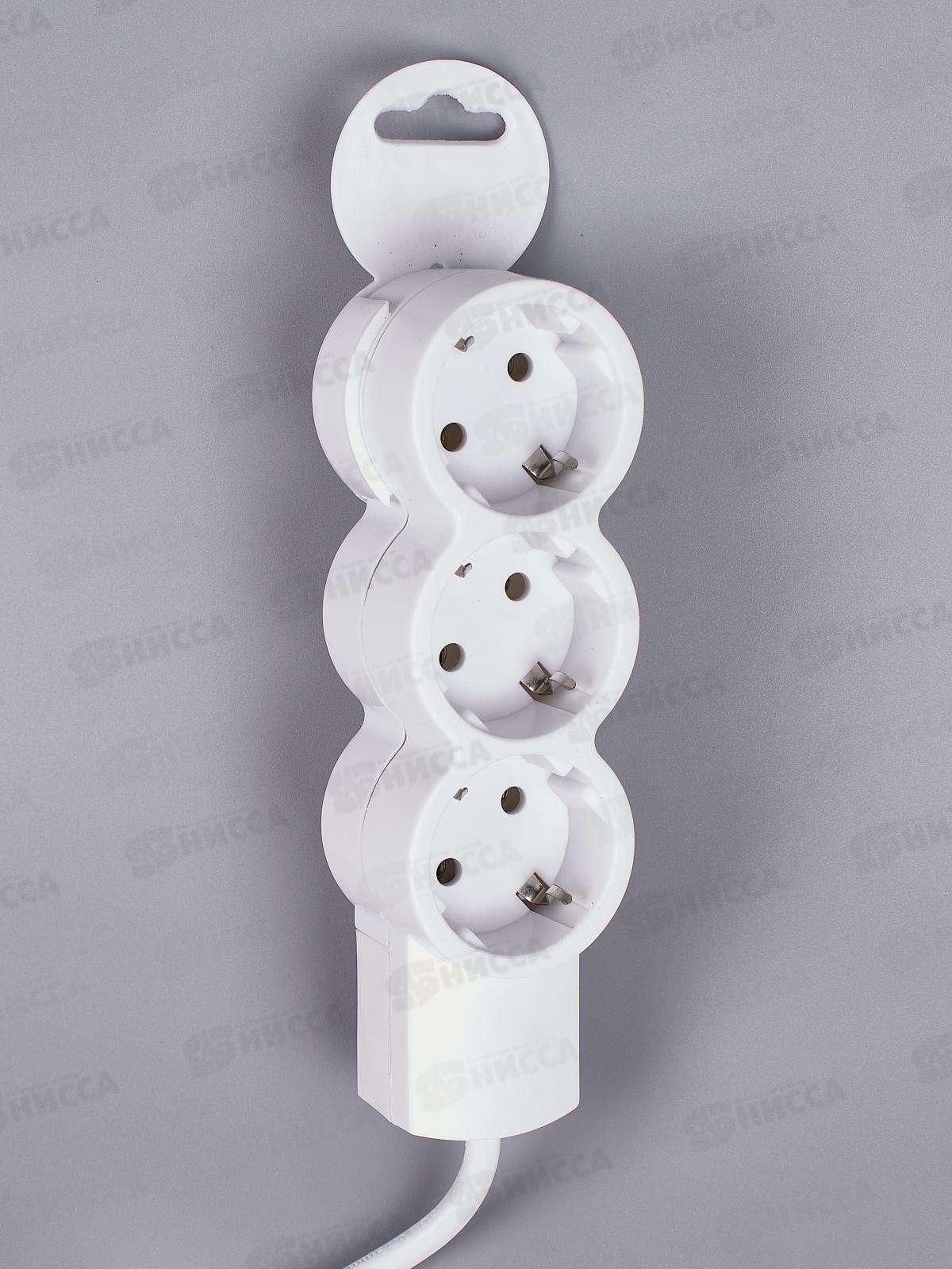 Удлинитель REV  1.5м  3гнезда, с заземлением, 32004 *50