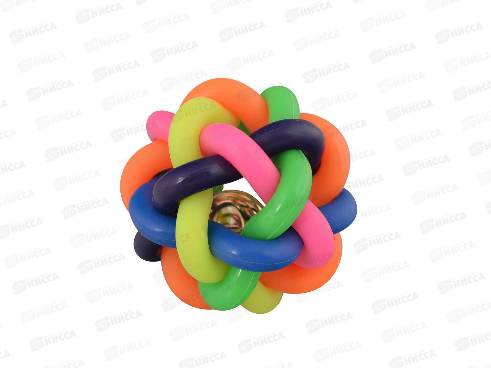 Игрушка-грызунок для животных Мячик-плетенка р.6см VL40-54 *12