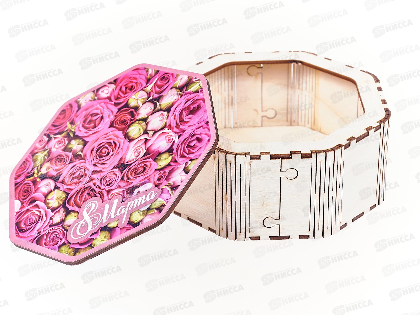 Шкатулка 8Марта средняя 8м-ш2-005