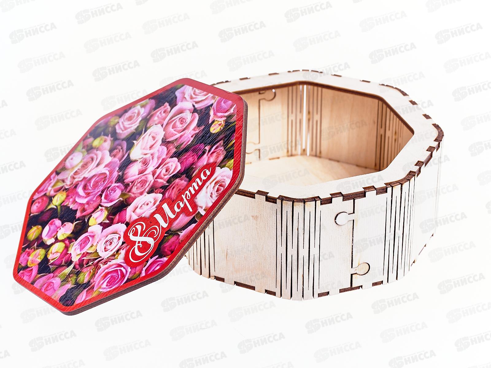Шкатулка 8Марта средняя 8м-ш2-017