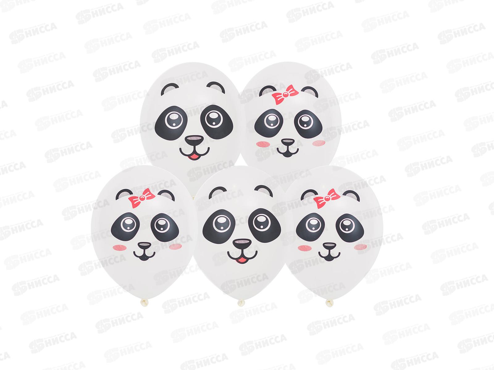 Набор шаров рис. Панды 2цв 36см, 5шт, 1111-0929