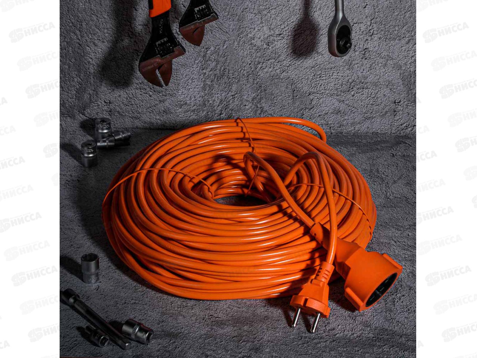 Удлинитель силовой в мотке 2*1,5мм2 50м ЕРМАК 636-046 г