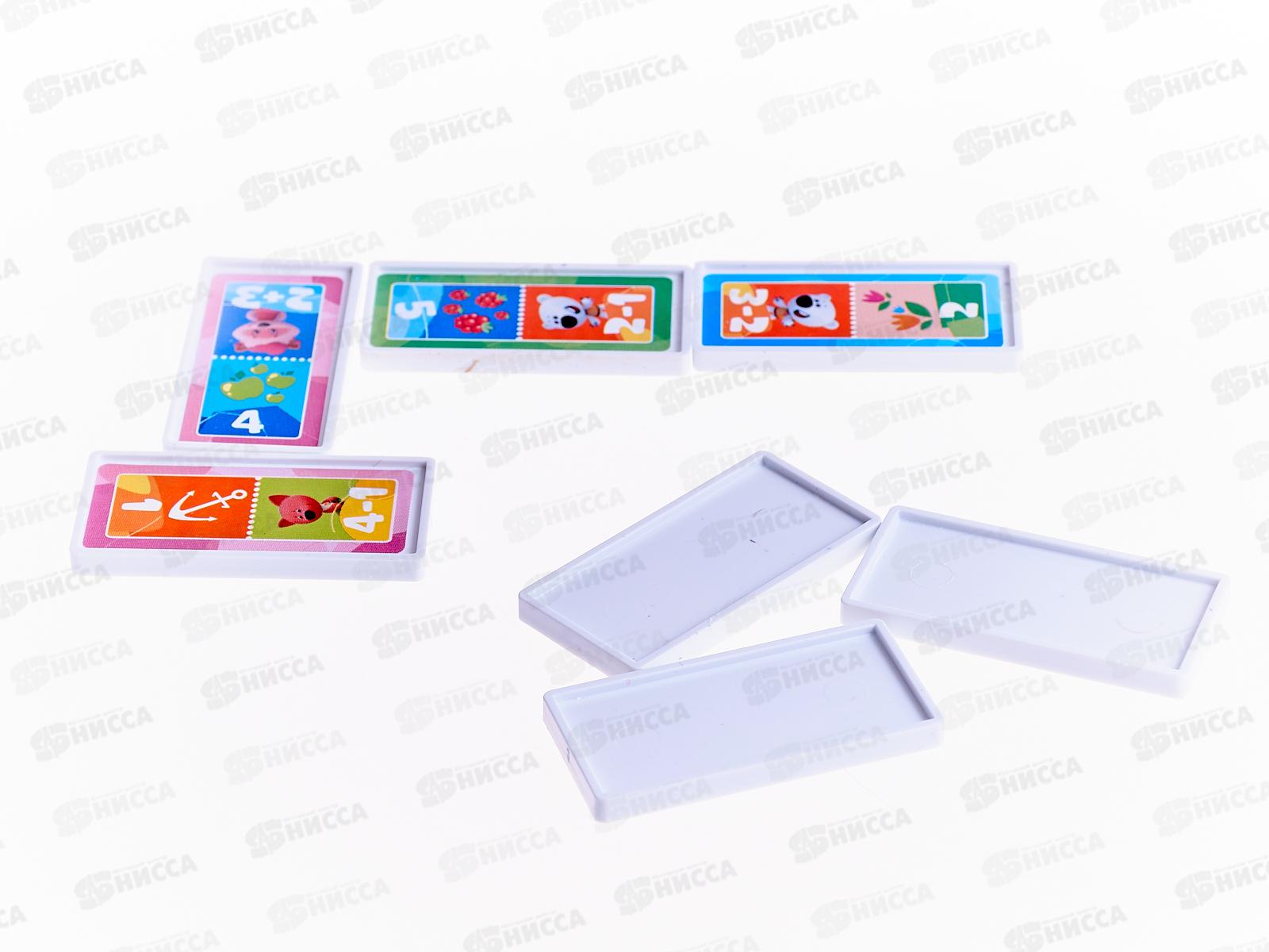 Домино пластиковое &quotУмные игры&quot 61228, Ми-ми-мишки 3-в-1, Математическое *100