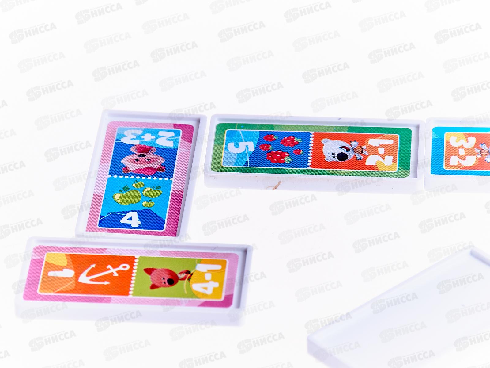 Домино пластиковое &quotУмные игры&quot 61228, Ми-ми-мишки 3-в-1, Математическое *100