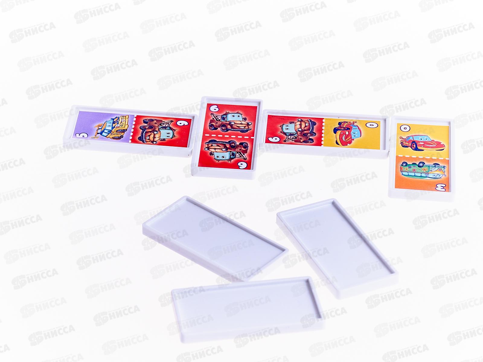 Домино пластиковое &quotУмные игры&quot 25961, Машинки 3-в-1 *100