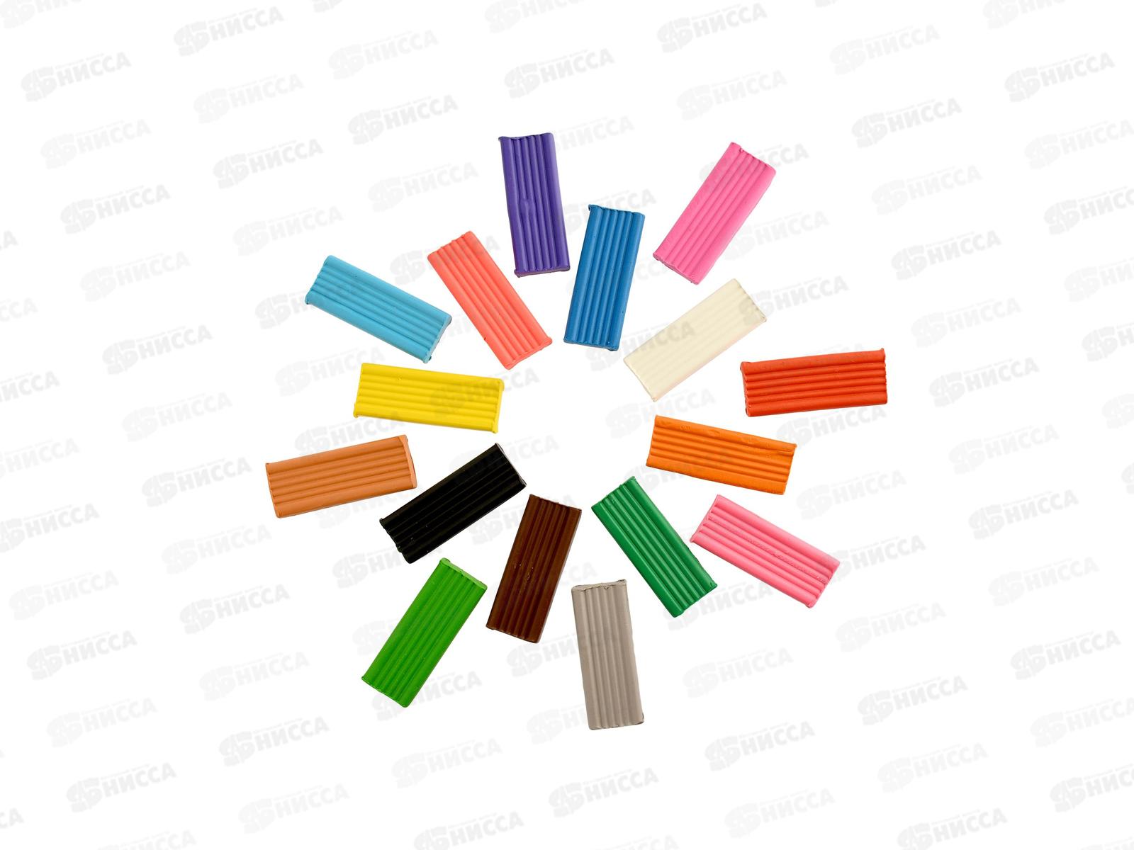 Пластилин 16цв 240г Каляка-Маляка стек, ПКМ16-П*10