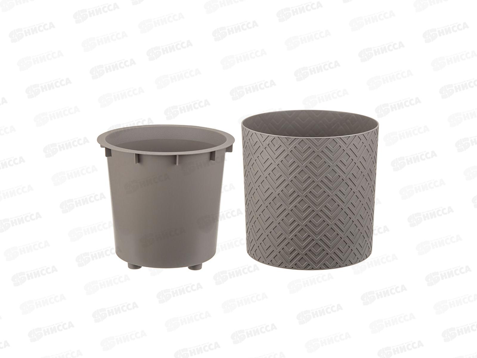 Кашпо ЭТНА D200мм 3,4л Французский серый М3183 *12