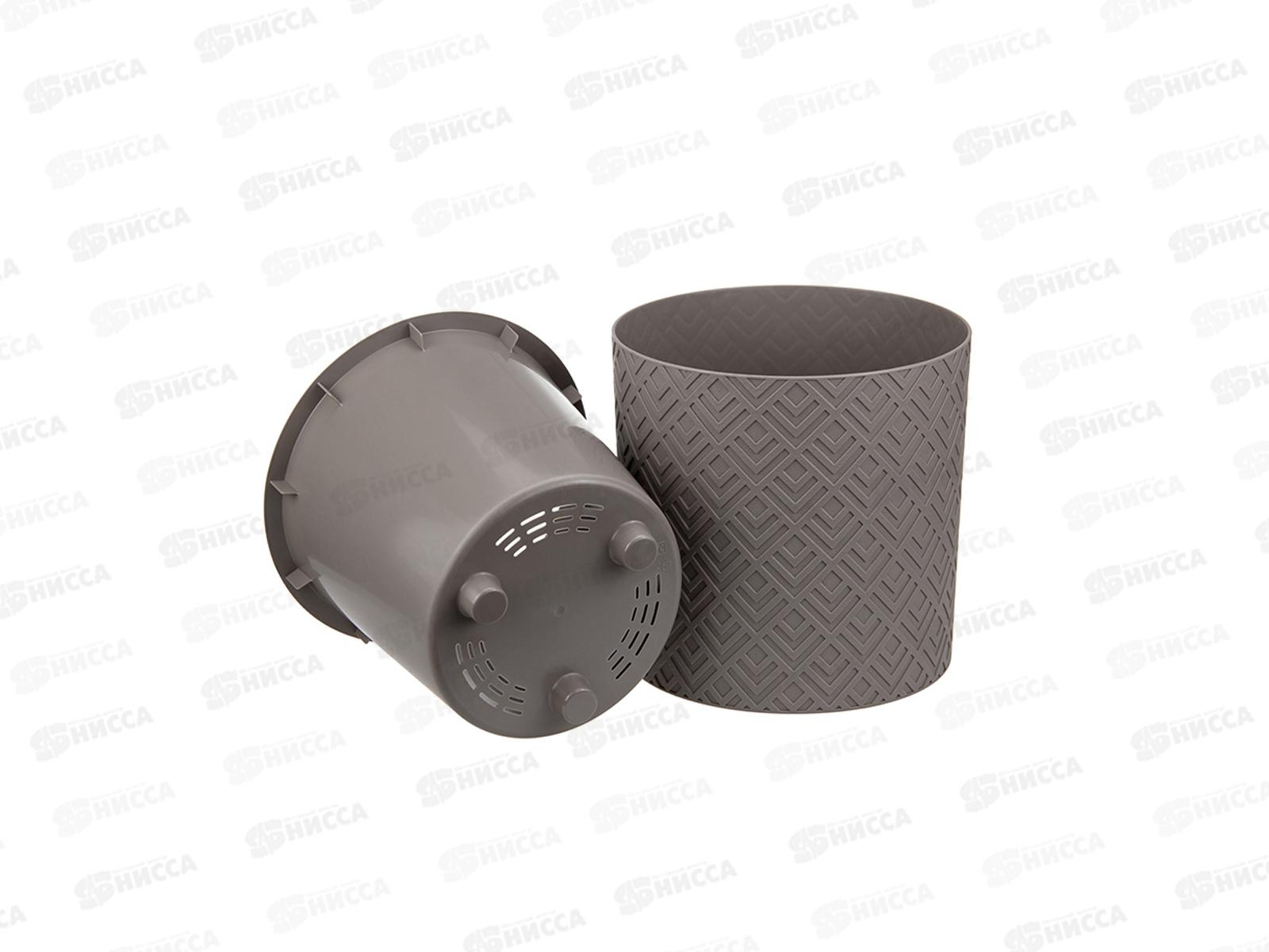 Кашпо ЭТНА D200мм 3,4л Французский серый М3183 *12