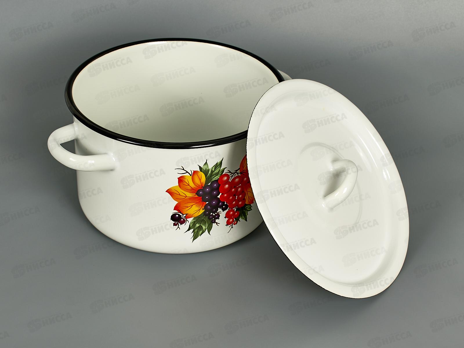 Кастрюля 3,0л эмалированная 01-1612/4 Смородина *4