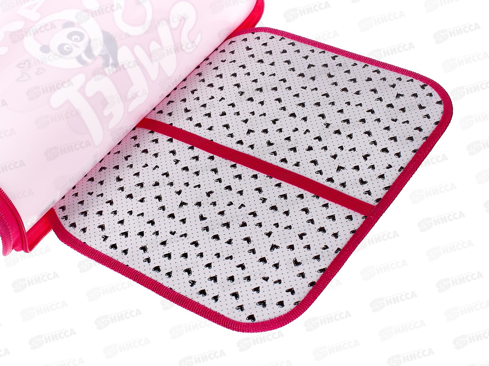 Папка  для труда ПЧЕЛКА А4 молния верхняя. дизайн Cute Panda 2022 ПТР-5 *40