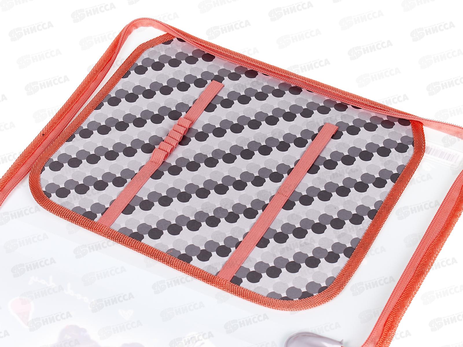 Папка д/труда ПЧЕЛКА А4 молн.вокруг Прикольная девчонка, ПТР-5 *50