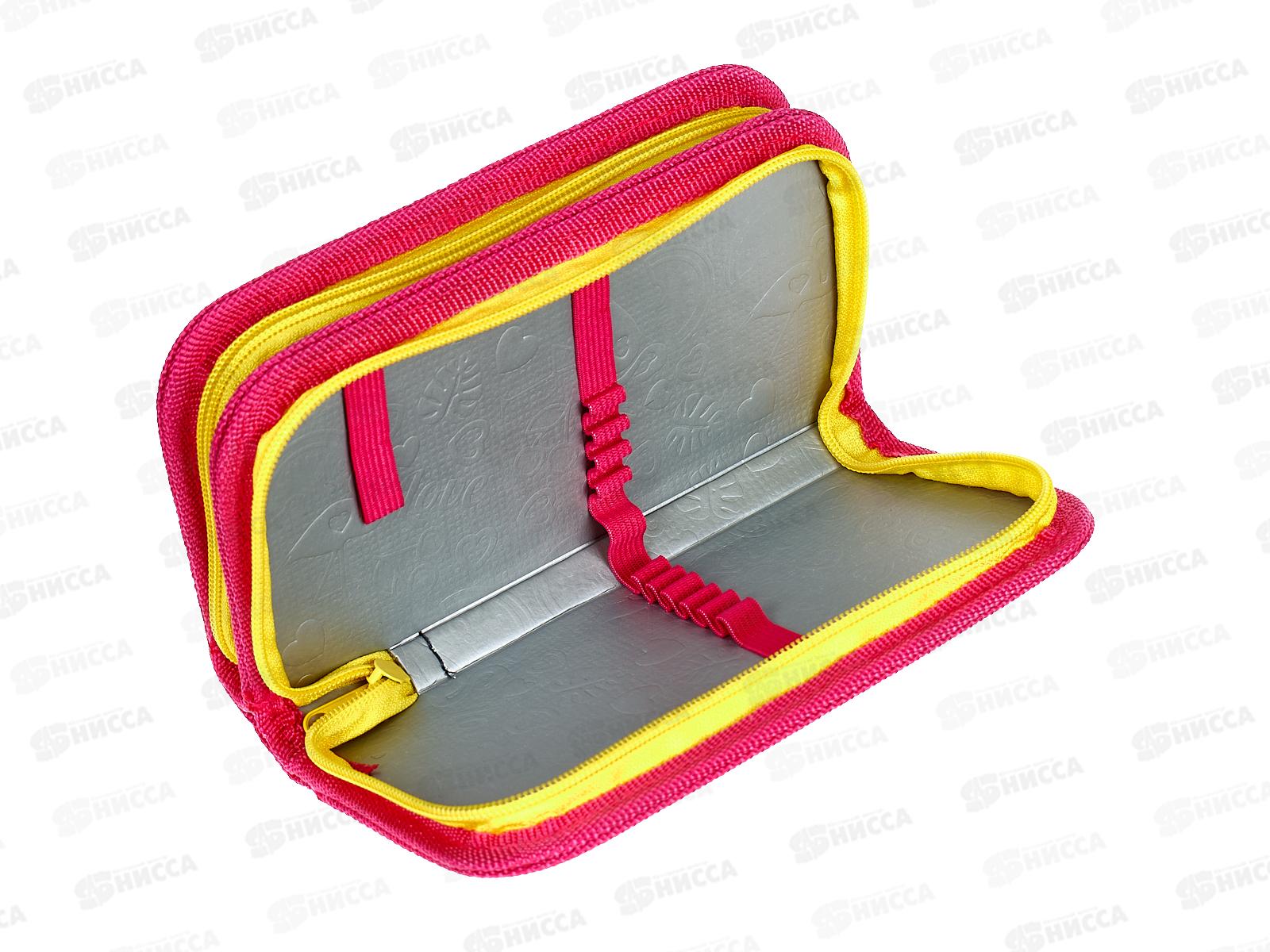 Пенал ПЧЕЛКА Бьюти айс крим 2021, фол., 2отд., 190*105, ПО-69 *30