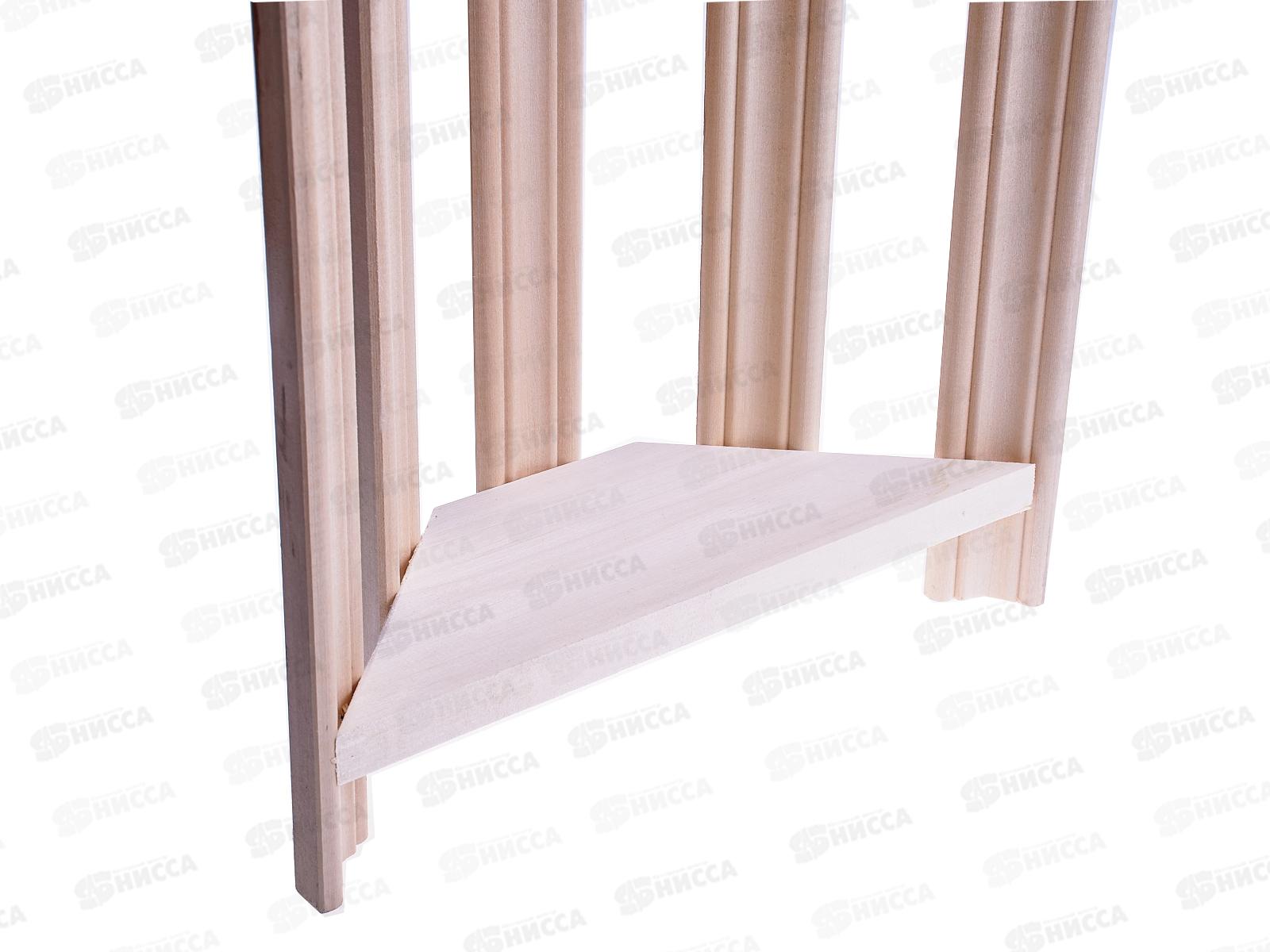 Полка угловая, 2 яруса, 30*30*50см, Банная линия 12-523 *1