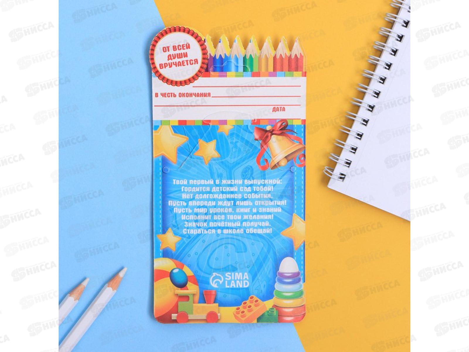 Значок &quotВыпускник детского сада&quot кот 9,2*17,5см 7088644