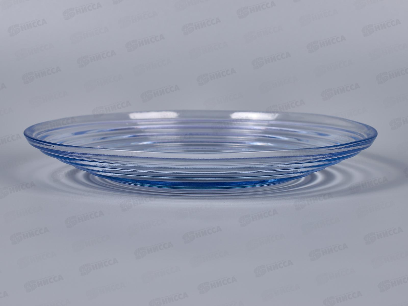 Тарелка 83-100-ф200 &quotАрго&quot прозрачная, лаванда 4840162017