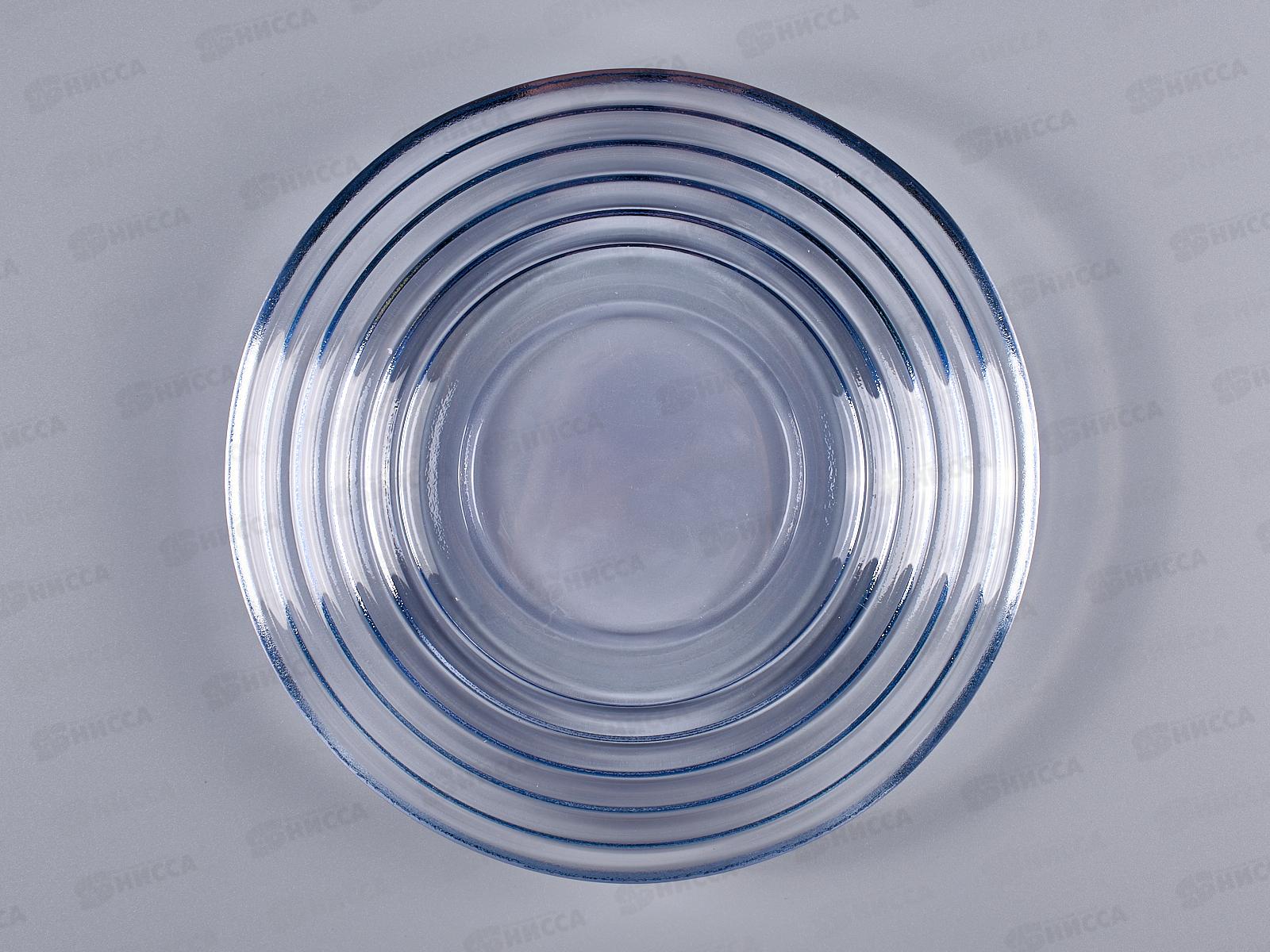 Тарелка 83-100-ф200 &quotАрго&quot прозрачная, лаванда 4840162017