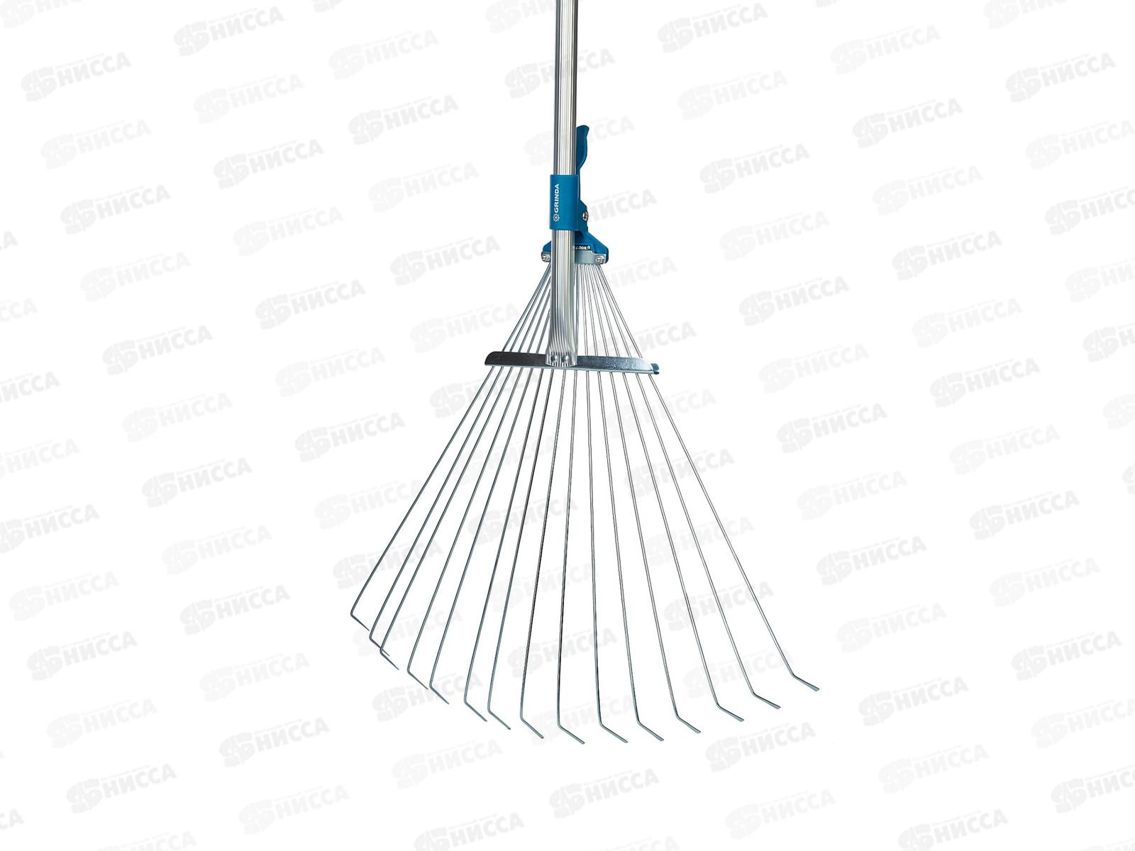 Грабли веерные GRINDA PROLinе PR-50, телескопический черенок, 421868_z01 *20