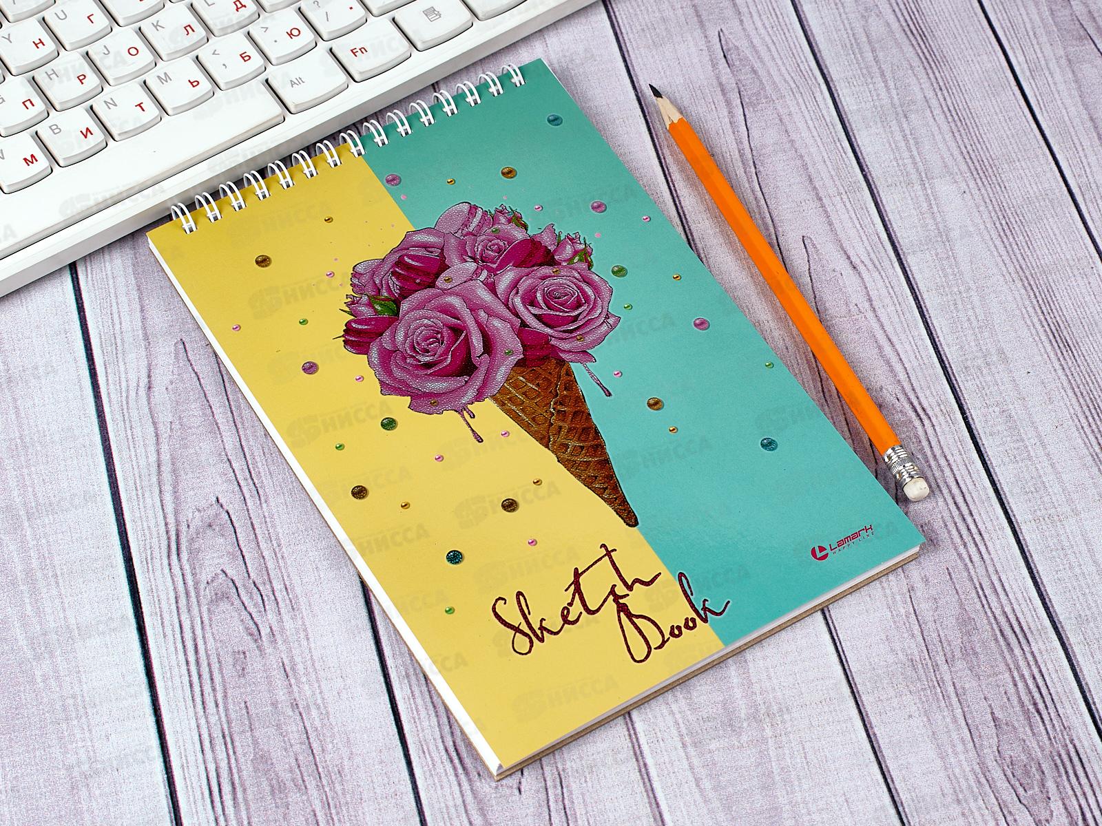 Скетчбук Lamark А5 30листов Sweet Life,гребень,38991*35