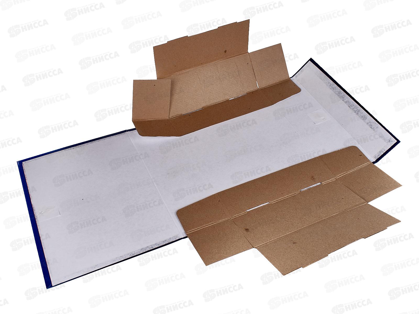 Папка архивная.9см Lamark складная бумвинил,синяя, 0109 *5