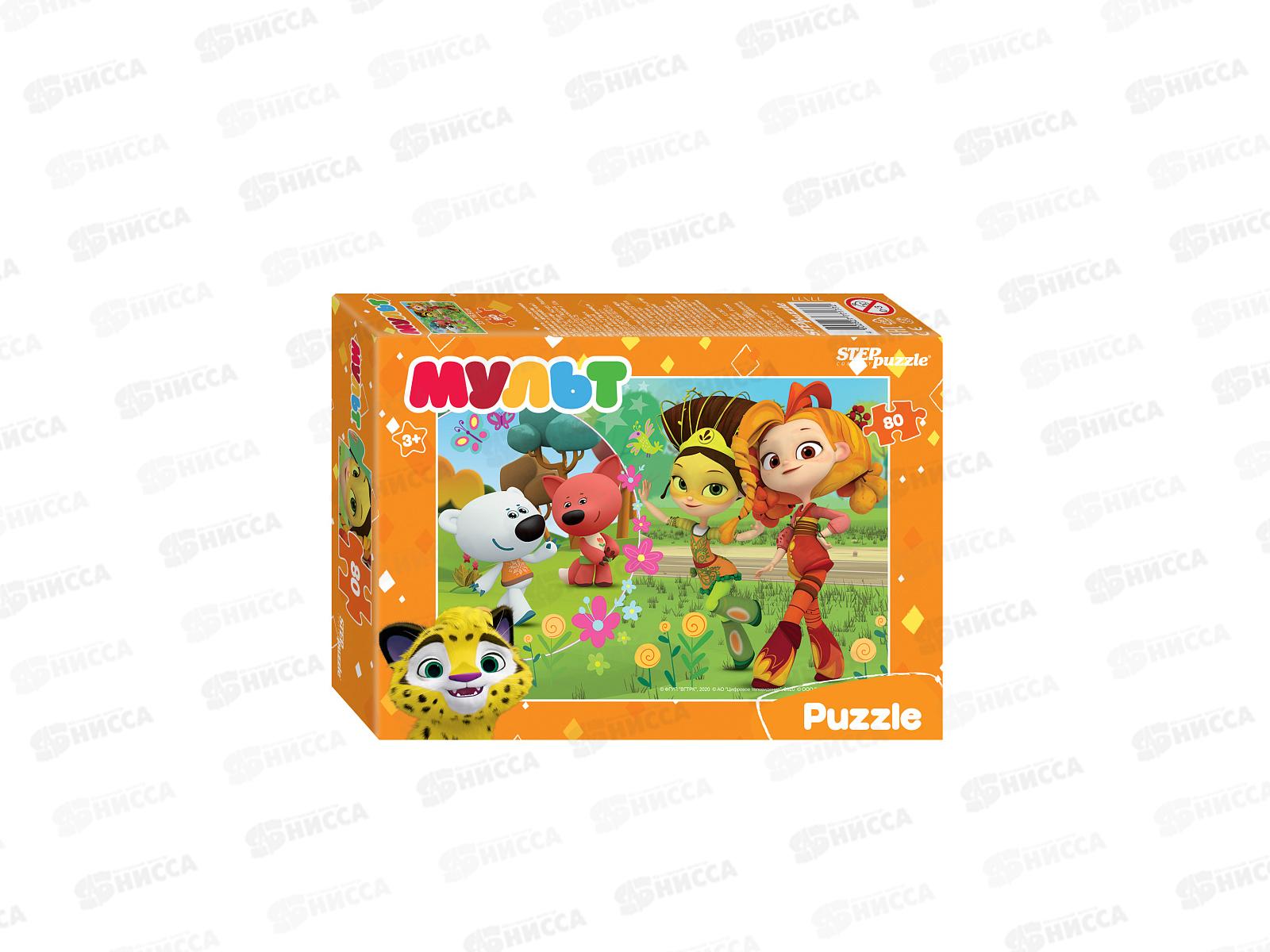 ПАЗЛЫ 80 элементов 77177 Мульт. Ми-ми-мишки. Сказочный патруль и др.  *16