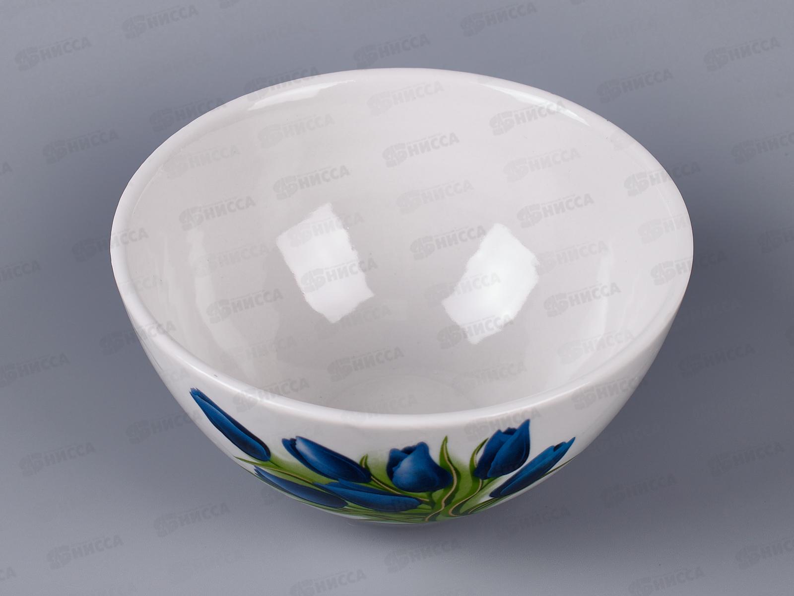 Пиала 550см3 Синие тюльпаны *12  105992