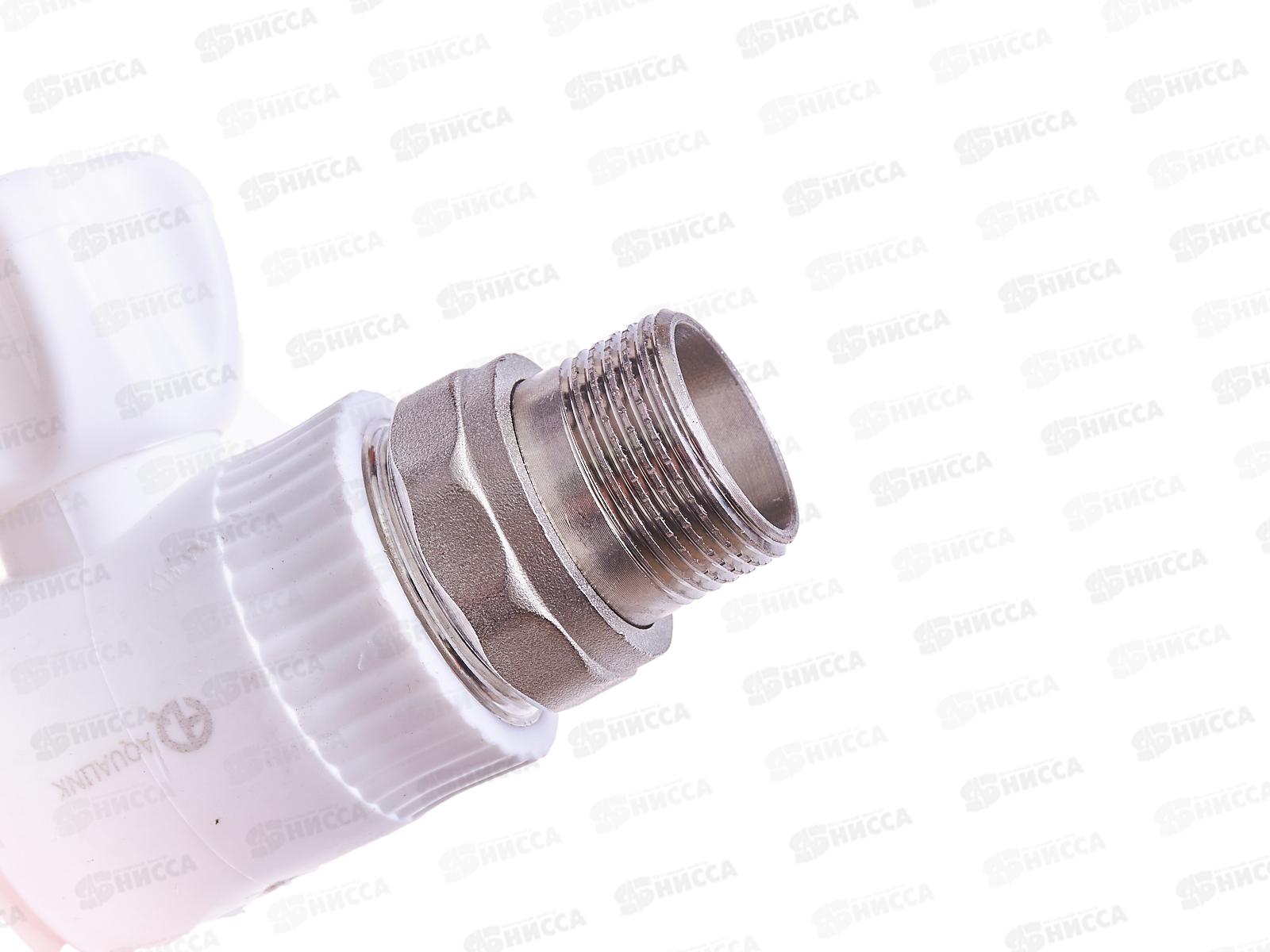 Кран шаровый PP-R для радиатора прямой DN25*3/4&quot, Aqualink, 03834 *5/45