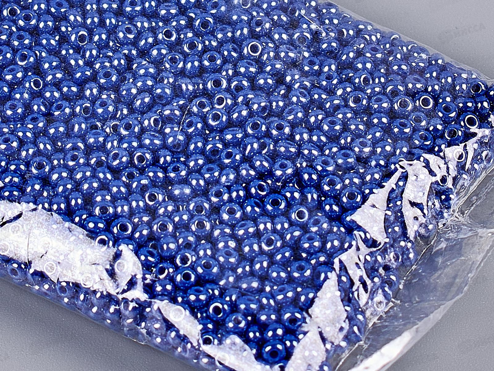 Бисер &quotGAMMA&quot A503 10/0 круглый , 50г, синий, 2.3мм, 38050