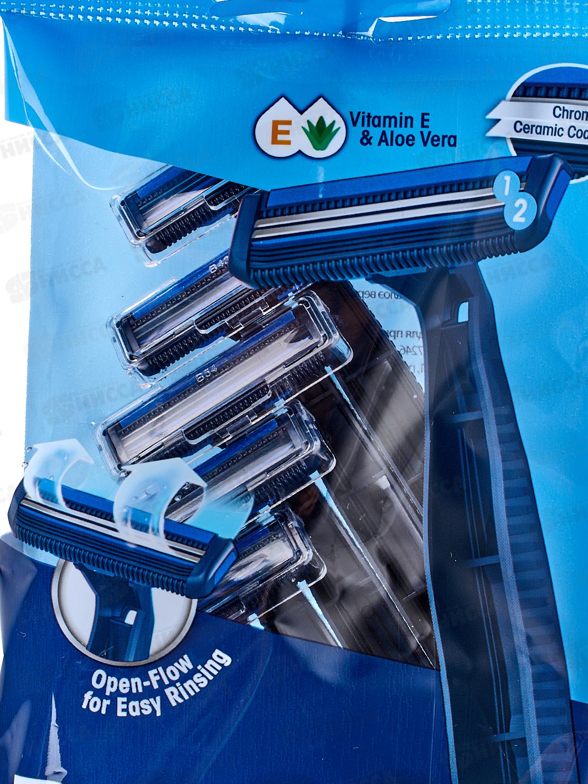 DORCO PACE2 одноразовые станки  5шт 2 лезвия с увлажняющей полосой  *20/240