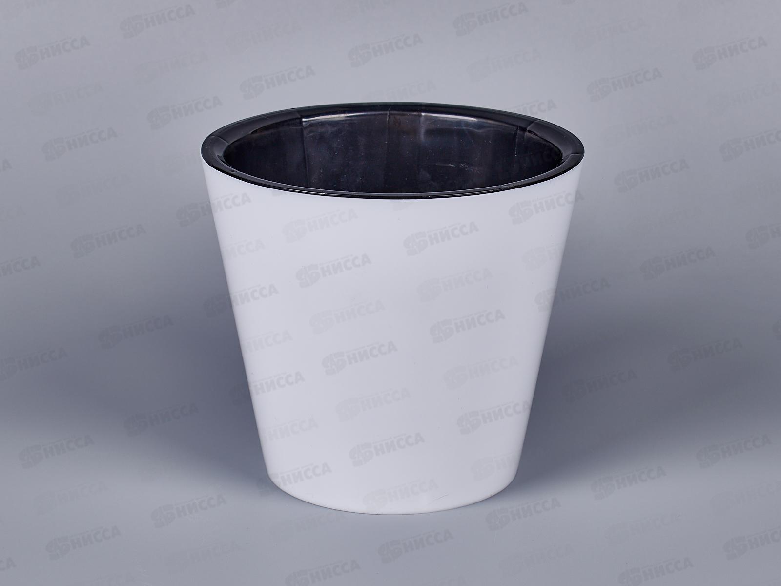 Горшок для цветов &quotInGreen London&quot D125мм 1л Белый *12 IG770010048