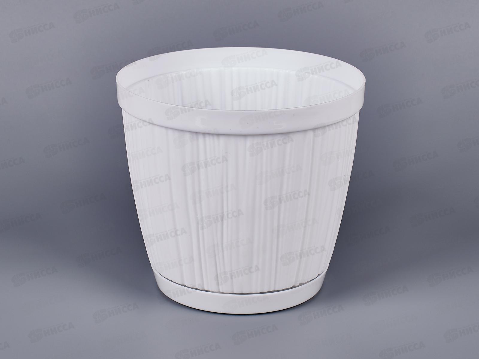 Горшок для цветов &quotBARCELONA&quot D155мм 1,8л Белый 623010006 *16