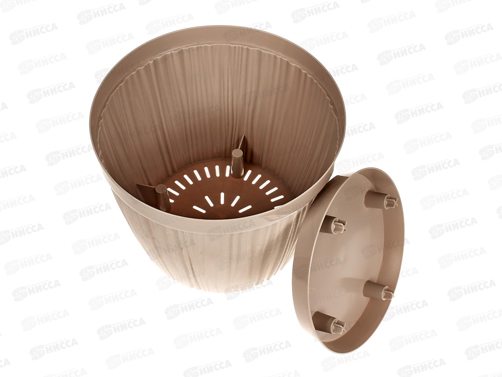 Горшок для цветов &quotBARCELONA&quot D240мм 6,5л Молочный шоколад  623110047 *6